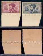 EUROPA - FRANCIA - 1934 - Cartier (292/293) - Serie Completa - Bordo Foglio - Gomma Integra (250) - Other & Unclassified