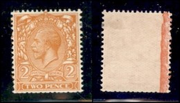 EUROPA - GRAN BRETAGNA - 1924/1926 - 2 Pence Giorgio V (Unif.162c) Con Filigrana Coricata - Gomma Originale (360) - Sonstige & Ohne Zuordnung