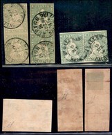 EUROPA - SVIZZERA - 1858/1860 - 40 Rappen (17) - 3 Coppie Usati - Margini Corti - Sonstige & Ohne Zuordnung