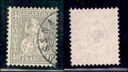 EUROPA - SVIZZERA - 1881 - 40 Cent (42) Usato - Andere & Zonder Classificatie