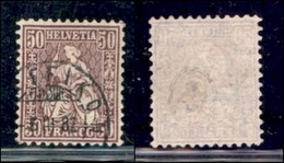 EUROPA - SVIZZERA - 1881 - 50 Cent (43) Usato - Other & Unclassified