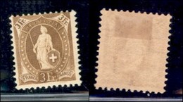 EUROPA - SVIZZERA - 1905 - 3 Franchi (80Da) - Gomma Originale - Andere & Zonder Classificatie