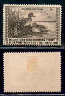 OLTREMARE - STATI UNITI - Dipartimento Agricoltura - 1939 - 1 Dollaro (Scott RW6) - Gomma Originale - Altri & Non Classificati