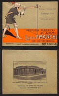 PREFILATELICHE - DOCUMENTI - VARIE - Catalogo Illustrato “Premiata Fabbrica D’Armi Luigi Franchi” Brescia - Edizione 1 O - Sonstige & Ohne Zuordnung