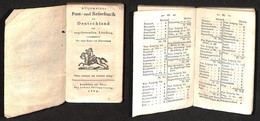 PREFILATELICHE - DOCUMENTI - VARIE - 1809 - Post Und Reisabuch Von Deutschland (und Angranzenden Landern) - I.P.Streng - - Sonstige & Ohne Zuordnung