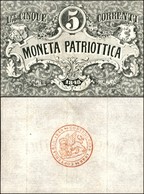 CARTAMONETA - BANCONOTE - 1848 - Italia - 5 Lire Moneta Patriottica - SPL - Andere & Zonder Classificatie