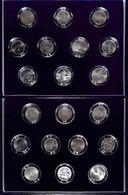 MONETE - MEDAGLIE - 500 Lire D’Italia 1974/1983 - Collezione Di 20 Monete D’Argento - SPL - 2 Cofanetti Originali - Altri & Non Classificati