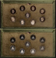 MONETE - MEDAGLIE - I Pontefici Del Nostro Secolo - Collezione In Elegante Cofanetto Di Velluto Con 9 Monete Argento (Co - Altri & Non Classificati