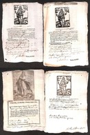 LOTTI E COLLEZIONI - 1700 - Diciannove Documenti Di Dote Della “Compagnia Di Santa Caterina In Fonteblanda“ Con Raffigur - Sonstige & Ohne Zuordnung