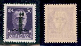 REPUBBLICA SOCIALE - PROVVISORI - 1944 - Verona - Soprastampa L In Nero - 50 Cent (493CA) - Gomma Integra - Sonstige & Ohne Zuordnung