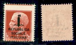 REPUBBLICA SOCIALE - PROVVISORI - 1944 - Verona - 75 Cent (494zb) - Dentellatura Spostata - Gomma Integra - Autres & Non Classés