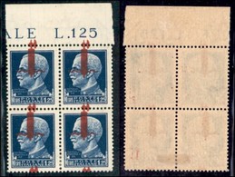 REPUBBLICA SOCIALE - PROVVISORI - 1944 - Firenze - Soprastampa Carminio Lilla - 1,25 Lire (495/I Pl) Con Soprastampa A C - Sonstige & Ohne Zuordnung
