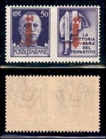 REPUBBLICA SOCIALE - PROVVISORI - 1944 - Propaganda - Verona - 50 Cent Milizia (60A) - Gomma Originale - Sonstige & Ohne Zuordnung