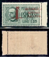 REPUBBLICA SOCIALE - PROVVISORI - 1944 - Espressi - Firenze - Soprastampa Carminio Lilla - 1,25 Lire (21/Igb) Bordo Fogl - Andere & Zonder Classificatie