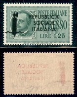 REPUBBLICA SOCIALE - PROVVISORI - 1944 - Espressi - Genova - Soprastampa In Nero - 1,25 Lire (21Ai) Con Leggero Decalco  - Sonstige & Ohne Zuordnung