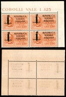 REPUBBLICA SOCIALE - PROVVISORI - 1944 - Espressi - Firenze - 2,50 Lire (22 Varietà Ha) In Quartina Angolare (pos. 4/10) - Andere & Zonder Classificatie