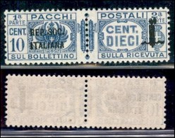 REPUBBLICA SOCIALE - PROVVISORI - 1944 - Pacchi Postali - 10 Cent (37) - Gomma Integra - Ottimamente Centrato - Sonstige & Ohne Zuordnung