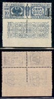REPUBBLICA SOCIALE - PROVVISORI - 1944 - Pacchi Postali - 10 Cent (37 Varietà) Bordo Foglio - Soprastampa Obliqua - Gomm - Andere & Zonder Classificatie