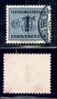 REPUBBLICA SOCIALE - PROVVISORI - 1944 - Segnatasse - 10 Cent (61a) Usato - Soprastampa Capovolta - Sonstige & Ohne Zuordnung