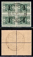 REPUBBLICA SOCIALE - PROVVISORI - 1944 - Segnatasse - 2 Lire (69) Usato In Quartina - L’Aquila 12.6.44 - Andere & Zonder Classificatie