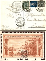 POSTA AEREA  - 1925 (28 Giugno) - Livorno Roma (1369) - Cartolina Ufficiale Affrancata (81 + Pubblicitari 1) Per Livorno - Other & Unclassified