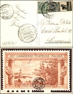 POSTA AEREA  - 1925 (28 Giugno) - Livorno Roma (1369) - Cartolina Ufficiale Affrancata (81 + Pubblicitari 3) Per Livorno - Altri & Non Classificati
