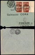 POSTA AEREA  - 1925 (28 Giugno) - Livorno Roma (1366) - Aerogramma Per Firenze - Altri & Non Classificati