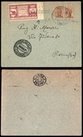 POSTA AEREA  - 1925 (28 Giugno) - Livorno Roma (1384) - Varietà: Vignetta Non Dentellata A Destra - Andere & Zonder Classificatie