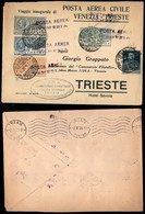 POSTA AEREA  - 1926 (1 Aprile) - Venezia Trieste (1447) - Affrancatura Speciale - 50 Aerogrammi Col Dispaccio - Altri & Non Classificati