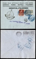 POSTA AEREA  - 1926 (13 Aprile) - Genova Palermo (1548) - Dispaccio Con Diverse Affrancature - Sonstige & Ohne Zuordnung