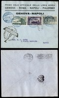 POSTA AEREA  - 1926 (13 Aprile) - Genova Napoli (1553) - Diverse Affrancature Nel Dispaccio - Sonstige & Ohne Zuordnung