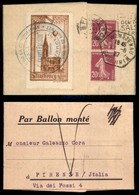 POSTA AEREA  - 1927 (12 Giugno) - Ballon Monte Le Petit Parisien - Aerogramma Da Strasburgo A Firenze - Other & Unclassified