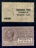 POSTA AEREA  - 1928 - Esplorazione Polare/Nobile/Dirigibile Italia - Soprastampa Capovolta - Gomma Integra - Sonstige & Ohne Zuordnung