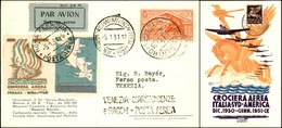POSTA AEREA  - 1931 (4 Gennaio) - Roma Venezia - Cartolina Della Crociera - Affrancatura Fronte Retro - Non Catalogato - Other & Unclassified