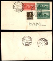 POSTA AEREA  - 1931 (6 Luglio) - Valona (Brindisi) Vaticano (2434) - 20 Aerogrammi Col Dispaccio - Sonstige & Ohne Zuordnung