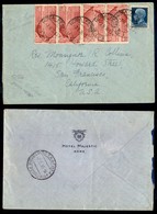 POSTA AEREA  - 1936 (7 Giugno) - Roma S. Francisco - Aerogramma Con Affrancatura Multipla (258+92 Aerea) - Autres & Non Classés