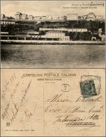 CARTOLINE - REGIONALISMO-ABRUZZO - Ortona A Mare (CH) Stazione Ferroviaria E Panorama Viaggiata 1908 - Autres & Non Classés