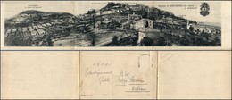 CARTOLINE - REGIONALISMO-EMILIA ROMAGNA - Bertinoro (FC), Tripla Panorama Generale Viaggiata 1917 - Altri & Non Classificati