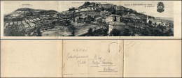 CARTOLINE - REGIONALISMO-EMILIA ROMAGNA - Bertinoro (FC), Tripla Panorama Generale Viaggiata 1917 - Other & Unclassified