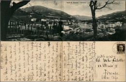 CARTOLINE - REGIONALISMO-EMILIA ROMAGNA - Rocca S. Casciano (FC), Doppia, Panorama Generale Viaggiata 1936 - Autres & Non Classés