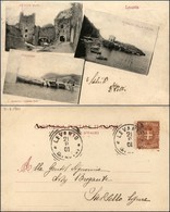 CARTOLINE - REGIONALISMO-LIGURIA - Levanto (SP), 3 Piccole Immagini Viaggiata 1901 - Other & Unclassified