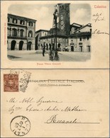 CARTOLINE - REGIONALISMO-MARCHE - Tolentino (MC), Piazza V.Emanuele Viaggiata 1900 - Other & Unclassified