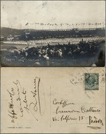 CARTOLINE - REGIONALISMO-PIEMONTE - Torino, Inaugurazione Stadium, Fotografica Animatissima Viaggiata 1911 - Andere & Zonder Classificatie