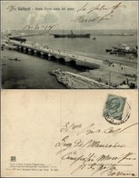 CARTOLINE - REGIONALISMO-PUGLIA - Gallipoli (LE), Ponte-porto Animata Con Treno Viaggiata 1914 - Andere & Zonder Classificatie