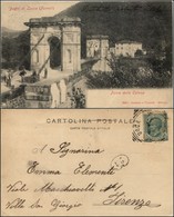 CARTOLINE - REGIONALISMO-TOSCANA - Fornoli, Bagni Di Lucca (LU), Ponte Delle Catene Viaggiata 1907 - Andere & Zonder Classificatie