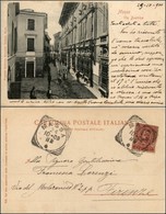 CARTOLINE - REGIONALISMO-TOSCANA - Massa, Via Beatrice Animata Viaggiata 1900 - Sonstige & Ohne Zuordnung
