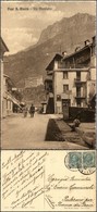 CARTOLINE - REGIONALISMO-VALLE D'AOSTA - Pont S. Martin (AO), Via Marchetto Animata Viaggiata 1919 - Autres & Non Classés