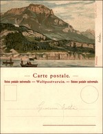 CARTOLINE - REGIONALISMO-SVIZZERA - Frohnalp - Litografia Ed. Gussoni Milano - Scritta Non Viaggiata - Autres & Non Classés