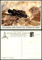 CARTOLINE - MILITARI - Battaglione Carri D'assalto Del Governo Del Harar - Illustratore Ferrari - Nuova FG - Non Classés