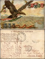 CARTOLINE - MILITARI - 17° Reggimento Fanteria - Illustratore G.Gallino - Viaggiata 18.5.1927 - Francobollo Asportato - Non Classés